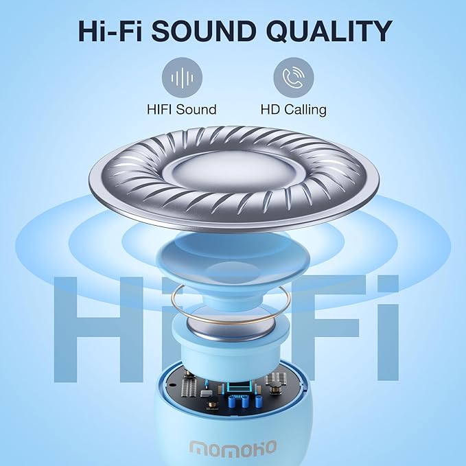 The Smallest Mini Bluetooth Speaker Wireless Small Bluetooth Speaker,Portable Speakers for Home/Outdoor/Travel/Party, Gift,Present (Blue)