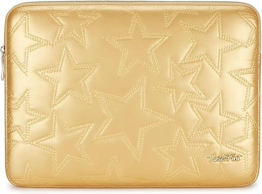 14 inch Laptop Sleeve Case for 14" MacBook Pro M5 Pro/Max (2026), Surface Laptop Studio 2, ThinkBook 14 Gen 8, IdeaPad 3i, Inspiron 14, 14.5" XPS 14, HP ThinkPad Notebook Bag Cover, Gold