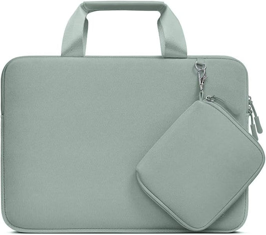 MOSISO Laptop Case 13 inch, Laptop Sleeve Bag Compatible with MacBook Air M5 M4 M3 M2 M1 2026-2018 / Neo 13 / Pro M2 M1, Neoprene Carrying Computer Bag with Handle&Detachable Small Case, Antique Green