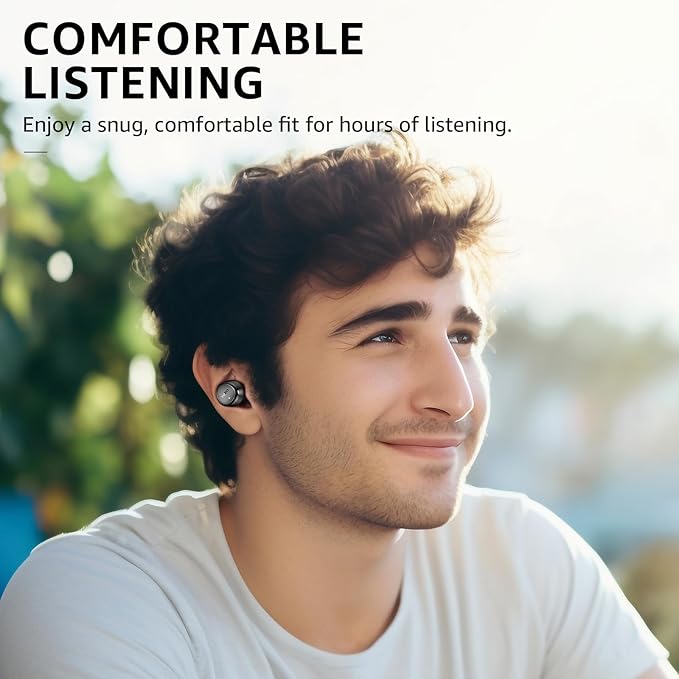 TOZO Wireless Earbuds Build in Mic Clear Calls Ergonomic Light Weight Bluetooth 5.3 in Ear Headphones Waterproof Premium Stereo Sound Ear Buds 30H Playtime with 32 EQs via APP