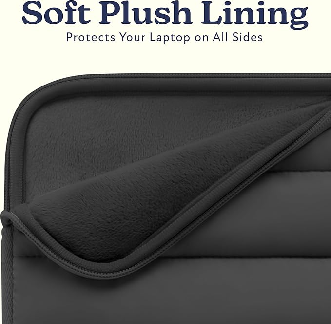 Vandel Puffy Laptop Sleeve Case for 13-14 inch Laptop Sleeve Bag Case 13.3 Inch with Zipper Pocket, Compatible with MacBook Air 13, Pro 14/13 iPad Pro 12.9, HP Dell ASUS, Computer Bag Cover