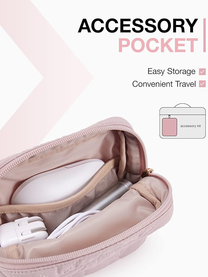 BAGSMART Laptop Case with Handle, Puffy Padded Laptop Bag Sleeve for Women, Portable MacBook Air/Pro Computer Case, 15-16 inch, Pink