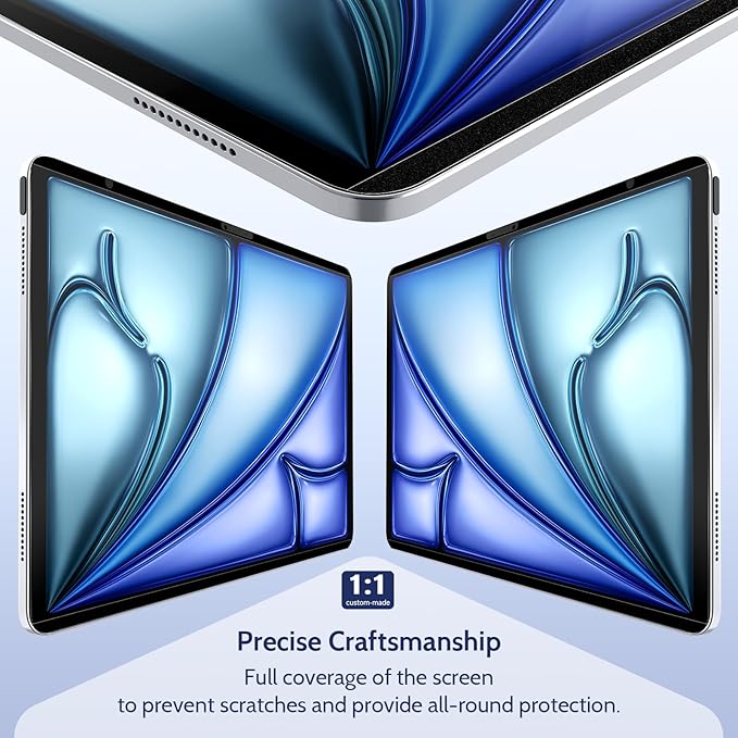 Peslv 2 Pack Magnetic Paperfilm for iPad Air 13 Inch (2024-2026, M2 M3 M4), Feel Like Writing Drawing On Paper, Matte Removable Anti Glare Fingerprint Screen Protector Blue Light Filter