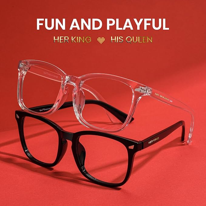 Cyxus Blue Light Glasses Men Women Reduce Eye Strain UV Blocking for Office Work Computer Screen 8082