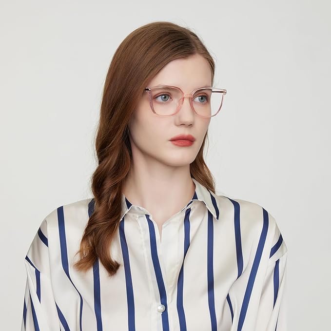 GUDVUE Blue Light Glasses For Woman, Computer Reading/Gaming/Phones Glasses, Anti Glare/UV400/Eye Strain