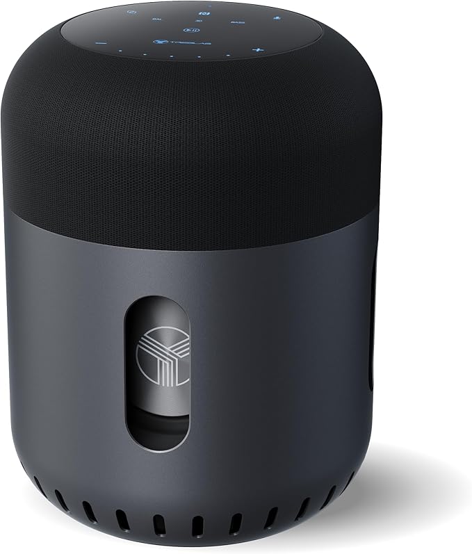 TREBLAB Loud Portable Bluetooth Speaker with 360° Surround Sound, 90W 5-Driver System, Subwoofer, Wireless Speaker, 22H Battery, IPX4 Waterproof, TWS, Touch Control, Aluminum Body - HD-360 Pro