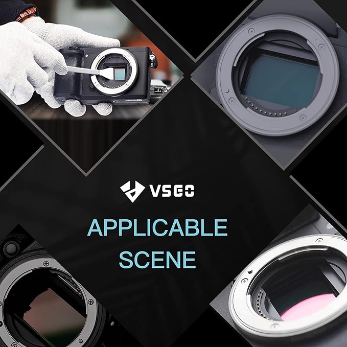 VSGO VS-S02-E APS-C Digital Camera Sensor Cleaning Kit Clean Swab × 10 with Sensor Cleaner Solution for Nikon Canon DSLR Cleaning - Image 9