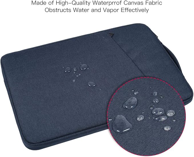 14 inch Laptop Sleeve Case for Lenovo ThinkPad E14 T14/ IdeaPad, HP OmniBook 5/ Chromebook/Stream 14, Shockproof Computer Bag with Accessory Pocket, Navy Blue
