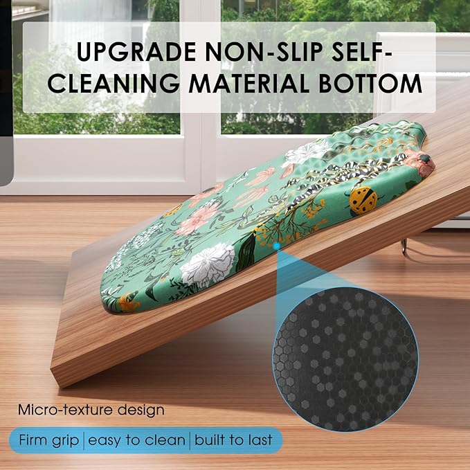 MROCO Ergonomic Mouse Pad with Wrist Support, Wrist Rest Mousepads for Carpal Tunnel Pain Relief, Memory Foam Pad with Massage Bulge and Non-Slip Base for Office, Home, Garden Whispers