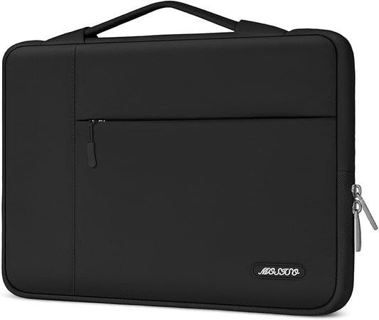MOSISO Laptop Case 16 inch, 15-15.6 inch Laptop Sleeve with Handle Compatible with MacBook Pro 16 inch, HP, Acer, Dell, Lenovo, ASUS Notebook, Polyester Multifunctional Computer Bag, Black