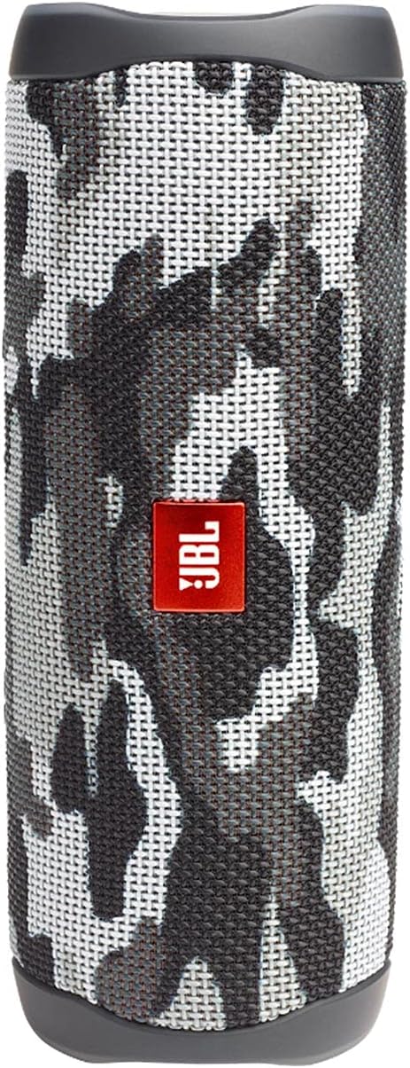 JBL Flip 5 (Black Camo) + Bundle with divvi! Protective Hardshell Case
