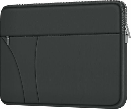 14 inch Laptop Case, Traveling Laptop Sleeve with Zippered Pocket, Shockproof Protective Carrying Briefcase Computer Bag for 14" MacBook Air/Pro, HP, Dell, Lenovo, Acer, Grey