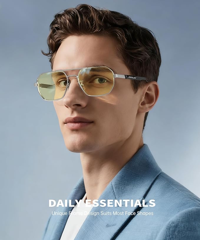 ANYLUV Blue Light Glasses for Woman/Men, Blue Light Blocking Glasses Women Computer Gaming Glasses for Eye Protection