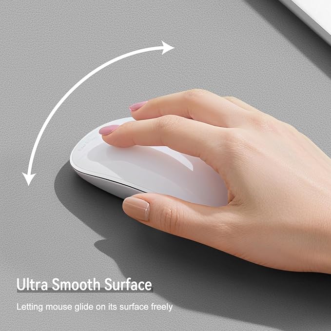 Dual Sided Leather Desk Mat - Waterproof Desk Pad - Ideal for Large Mouse Pad and Desk Mats on Top of Desks (Gray, 11"*8")