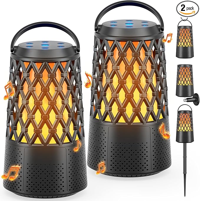 2026 Outdoor Speakers, Gift for Men, Bluetooth 5.3 Speakers Wireless IPX6 Waterproof, Auto-Pairing, Multi-Sync Up to 100-Speaker, Portable for Party Patio Deck Porch Backyard RV, Cool Gadget for Him