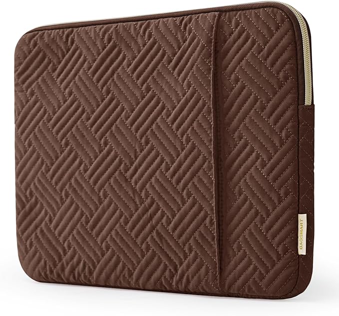 BAGSMART Laptop Sleeve Bag Compatible with MacBook Air/Pro, 13-13.3 inch Notebook, Compatible with MacBook Pro 14 Inch, MacBook Air M2 Sleeve 13 Inch, Repellent Protective Case with Pocket