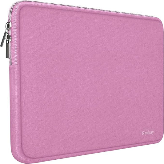 Laptop Case Sleeve, Resistant Neoprene Laptop Sleeve/Notebook Computer Pocket Case/Tablet Briefcase Carrying Bag Compatible with 13-13.3 Inch MacBook Pro,MacBook Air,Notebook Computer-(Pink)