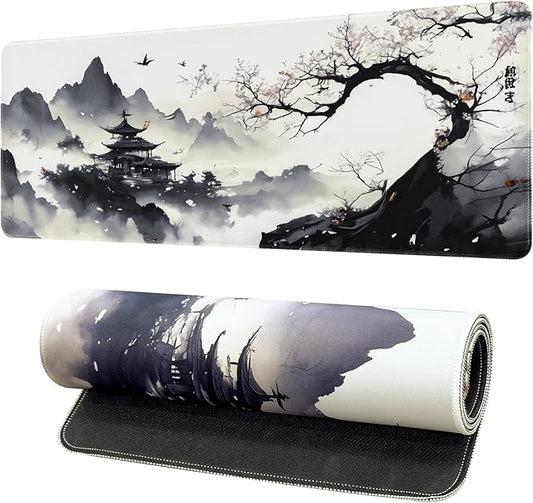 Mouse Pad Gaming Mousepad 35.4 x 15.7in Large Mouse Pad for Keyboard,Non-Slip and with Stitched Edges,Keyboard Pad Desk mat for Home Office and School