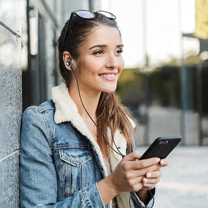 Wired Earbuds Bulk Wired Earphones Mixed Colors 10 Packs Compatible with iPhone Smartphone Computer Laptop MP3 School Classroom 3.5mm Connectivity Ear Buds Headphones