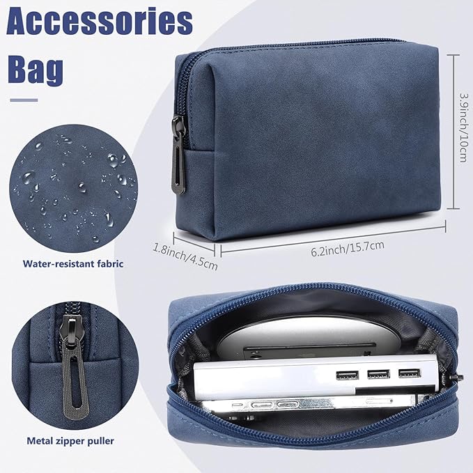 HYZUO 13 Inch Laptop Case Sleeve with Stand for 2026-2018 MacBook Air 13 M5 M4 M3 M2 M1, 2026 13" MacBook Neo, 2026-2016 MacBook Pro 13 M2 M1, iPad Pro/Air 13, Surface Pro 12-3, XPS 13, Navy Blue