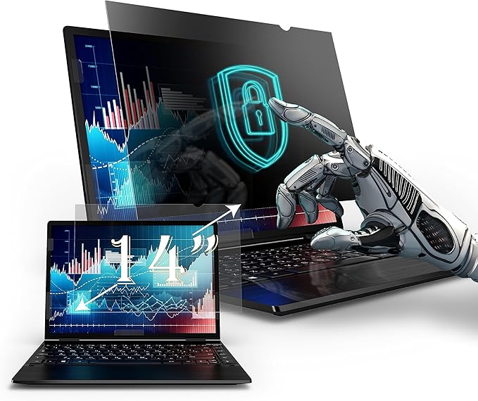 Privacy Screen Filter for 14 Inches Laptop, Anti-Glare and Anti Blue Light Screen Protector