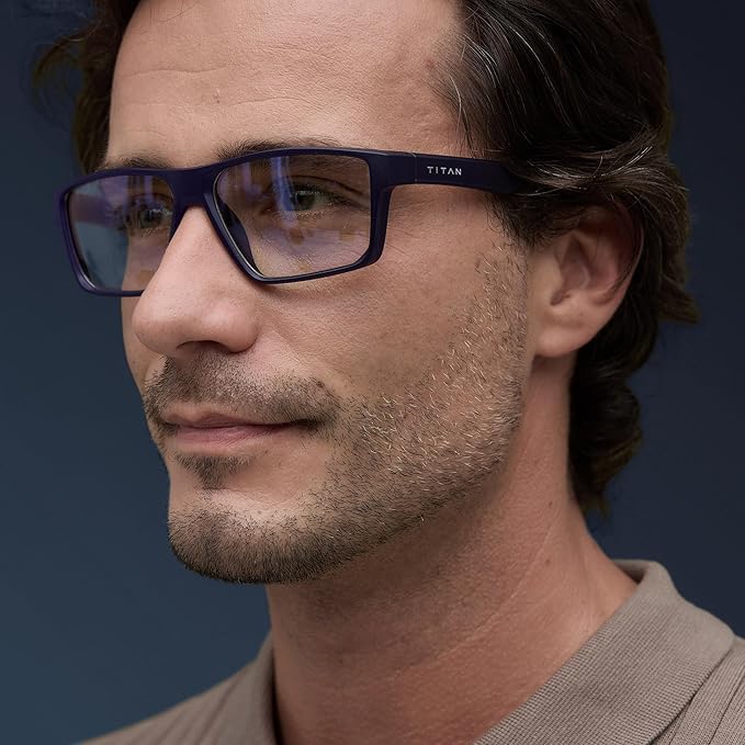 Titan Gaming Glasses, Blue Light Blocking, Night Driving Glasses for Men, Computer Protection, Gift for Gamers