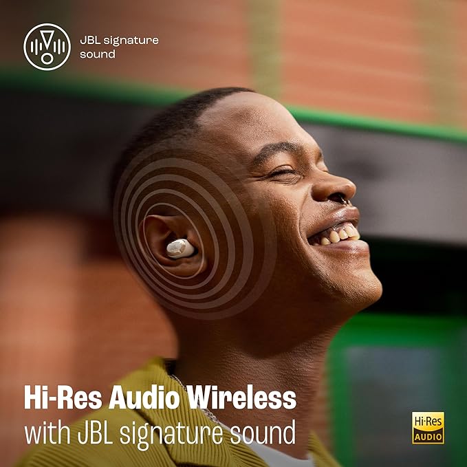 JBL Live Buds 3 - True Wireless Noise-Cancelling Bud-Type Earbuds, 40Hrs Total Playback, Wireless Charging, 6 Mics for Perfect Calls, Multi-Point Connection, IP55 Waterproof and dustproof (Blue)