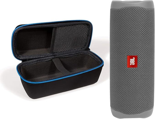 JBL Flip 5 (Gray) + Bundle with divvi! Protective Hardshell Case