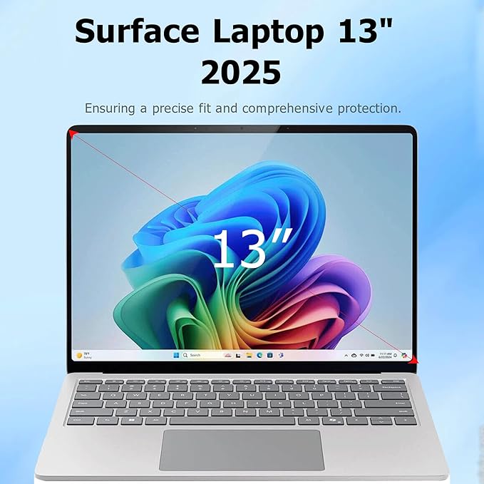 Megoo MagShield Privacy Screen for Surface Laptop 13 inch (2025), Magnetic Anti-Spy Film, Anti-Glare, Blue Light Filter, Washable Nano Adhesive, Removable Design
