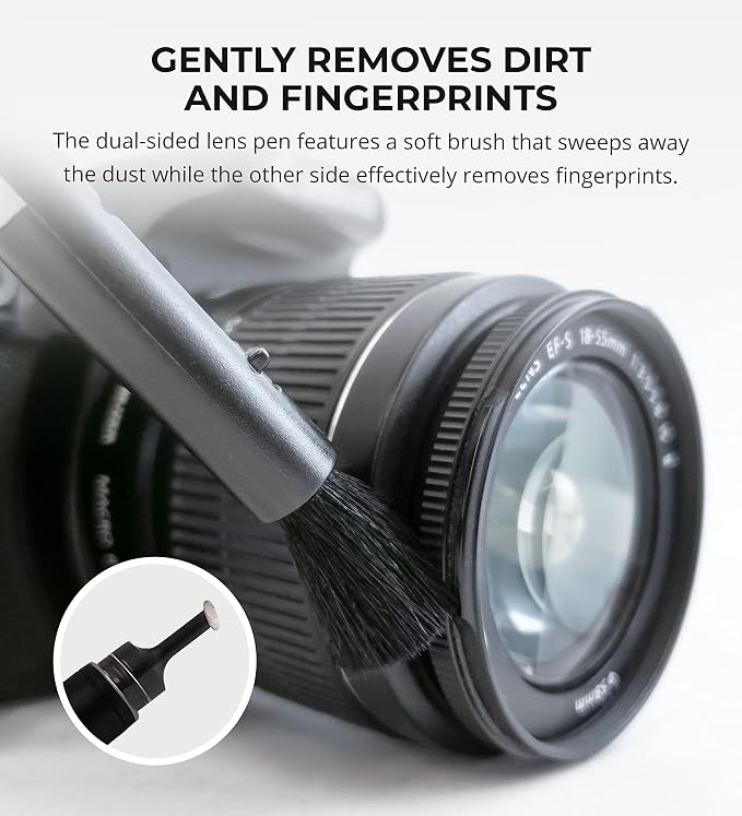 Blucoil Camera Cleaning Kit with Mini-Air Blower and Dual-Sided Lens Pen for DSLR, SLR, Mirrorless Digicam - Compatible with Canon, Nikon, Pentax, Sony, and More - Image 4