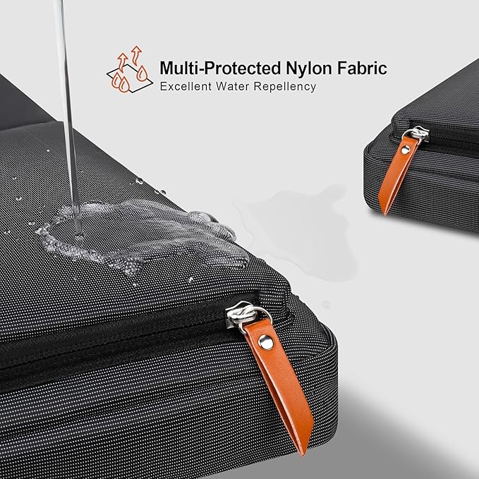Lacdo 360° Protective 15-16 inch Laptop Sleeve Case for 15-15.6 inch Acer HP Lenovo Dell ASUS Laptop, 16 inch New MacBook Pro M5 Pro/Max A3428 A3429 (2026), A3403 A3186 A2991 A2780 Computer Bag, Black