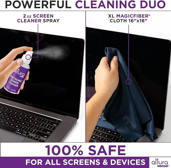 Keyboard Cleaner & Laptop Cleaning Kit - All-In-One Electronic Screen Cleaner for Computer, PC, MacBook, iPhone, Camera Accessories - Gifts for Gamers Men, Stocking Stuffers for College Tech Guy Geeks - Image 3