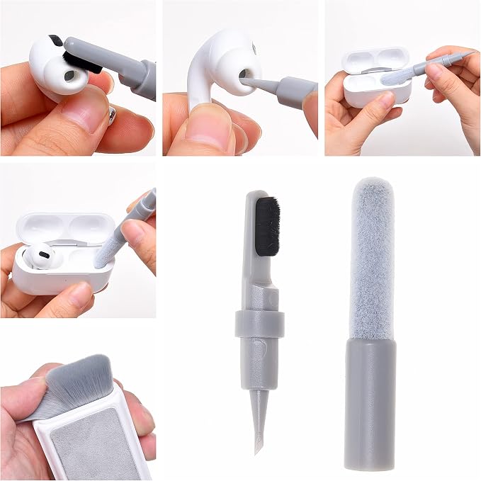Camkix 6-in-1 Electronics Cleaning Kit - Key Puller, Flocking Sponge Cleaner, Pen Nibs, Cleaning Cloths - Keyboards, Earbuds, Hearing Aids- Cleaner for Smartphones, Laptops, PC Monitors, Cameras - Image 4
