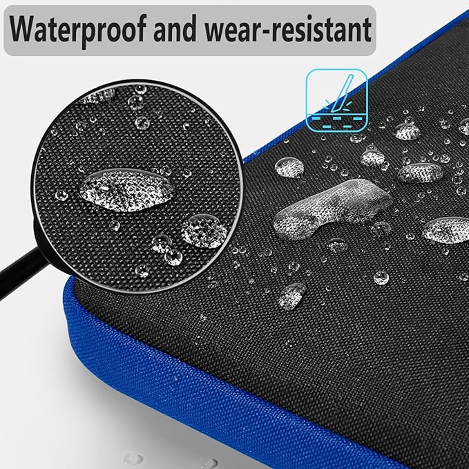 Hseok Laptop Shoulder Bag 13 13.3 14 Inch Case Compatible with MacBook Pro/Neo 14" M5/M4/M3/M2/M1,Mac Air/pro/Neo 13" and Most 13 13.3 14 Notebooks,Spill-Resistant Briefcase,Black & Blue