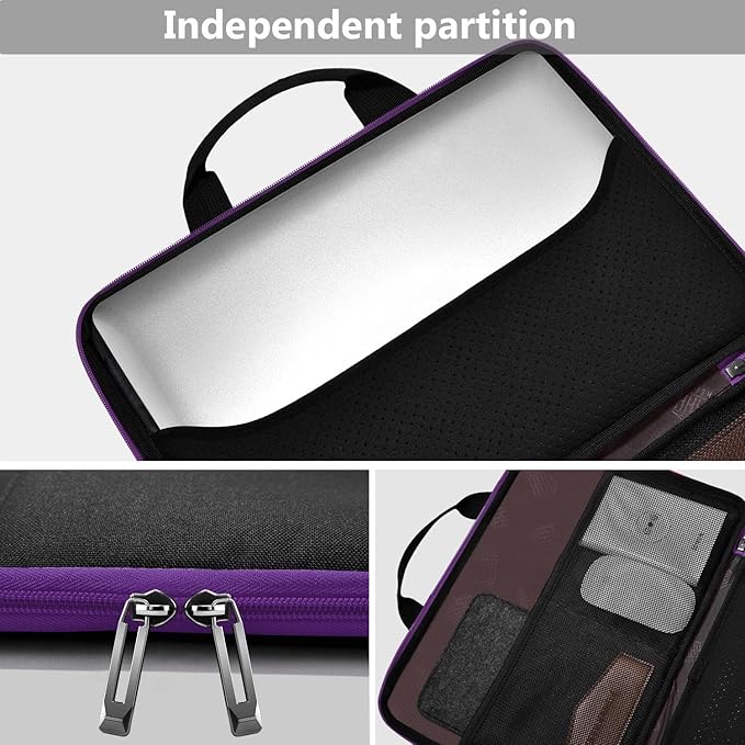 Hseok Laptop Sleeve 13-14 Inch Case Briefcase Compatible with MacBook Neo Pro 14 M5/M4/M3/M2/M1, All Models 13.3 Mac Air/Pro, XPS 13 14, Most Popular 13"-14" Notebooks,BK01PU01