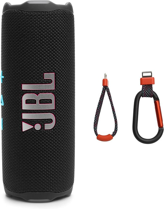 JBL Flip 7 - Portable Waterproof and Drop-Proof Speaker, Bold JBL Pro Sound with AI Sound Boost, 16Hrs of Playtime, and PushLock System with Interchangeable Accessories (Black/Orange)