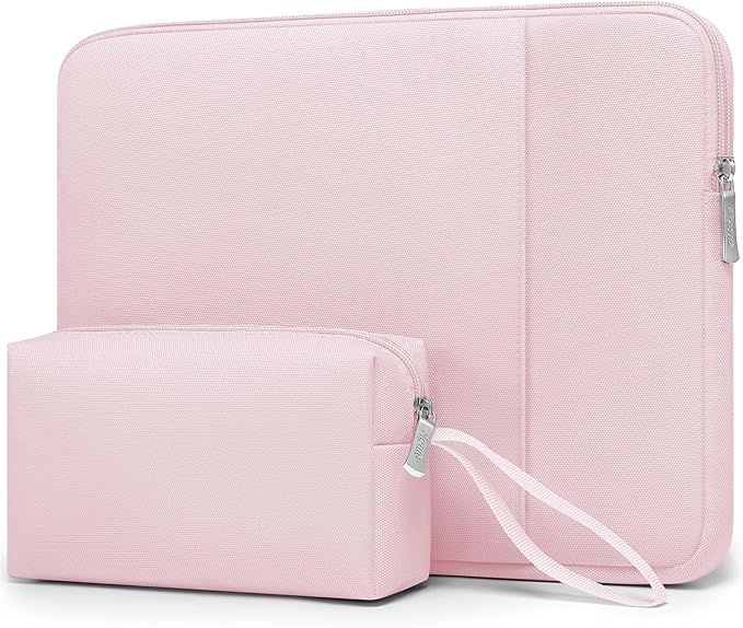 HYZUO 15-16 Inch Laptop Sleeve Bag Set for MacBook Pro 16 M5/M4/M3/M2/M1 Pro/Max A3428 A3429 2026-2019, 15" Surface Book, Notebook Case for 15" 15.6" HP Dell Lenovo Asus Acer Samsung, Pale Pink