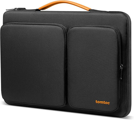 tomtoc 360 Protective Laptop Sleeve for 15-inch 2026 New MacBook Air M5/A3448, M4/A3241, M3/A3114, M2/A2941, 15 Inch Surface Laptop 7/6/5, Dell XPS 15 Plus, Water-Resistant Accessory Bag Case