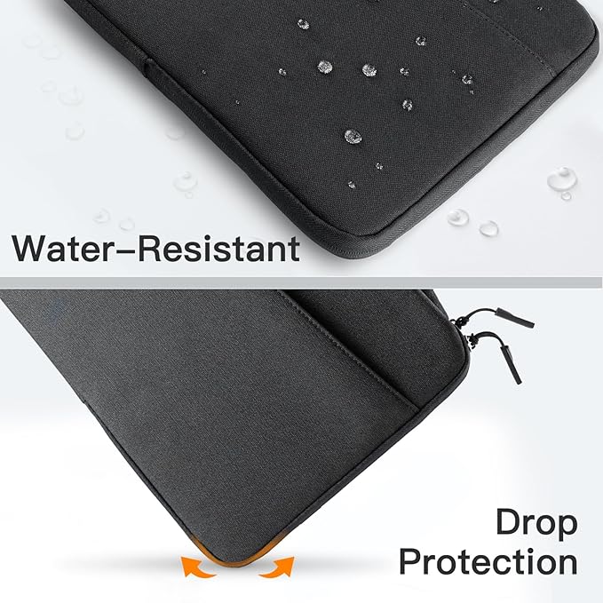 JETech Laptop Sleeve for MacBook Neo (A18 Pro), 13-14Inch MacBook Air/Pro (M1-M5, 2020-2026), Waterproof Bag with Portable Handle and Pocket, Compatible with 13-13.6 Inch Notebook (Black)