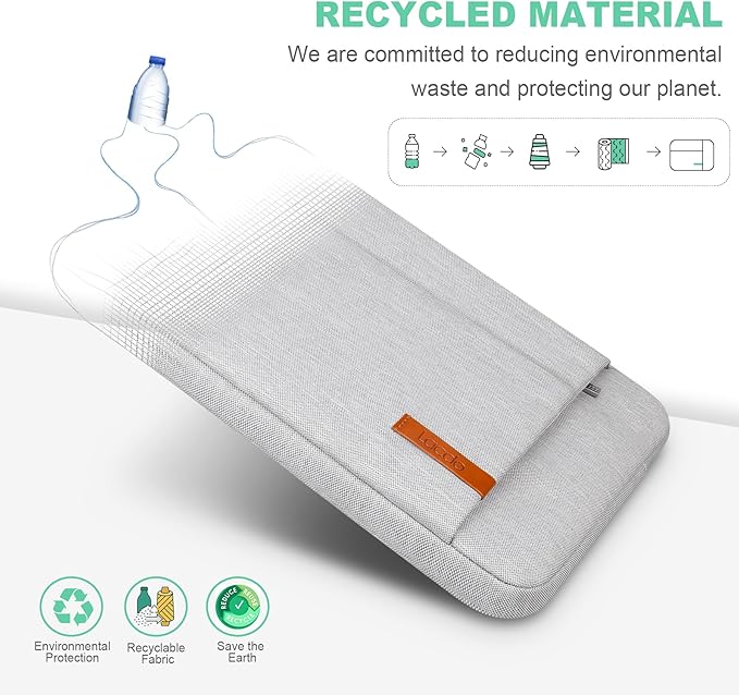 Lacdo Laptop Sleeve Case for 15 inch New MacBook Air M5/A3448 (2026), M4 A3241 2025, M3 A3114, M2 A2941 2024-2023, 15 inch MacBook Pro A1990 A1707 Computer Case Bag with Accessory Pocket, Gray