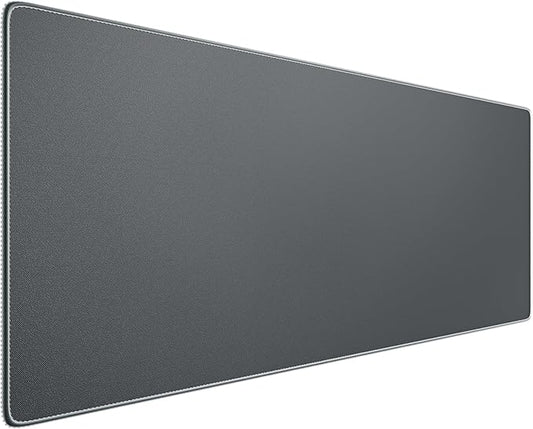 Waterproof Large Gaming Mouse Pad with Durable Stitched Edges, Non-Slip Rubber Base, Grainy Jacquard Mouse Mat Desk Pad for Home Office Gaming, 27.6"x11.8"x0.12", Matte Gray