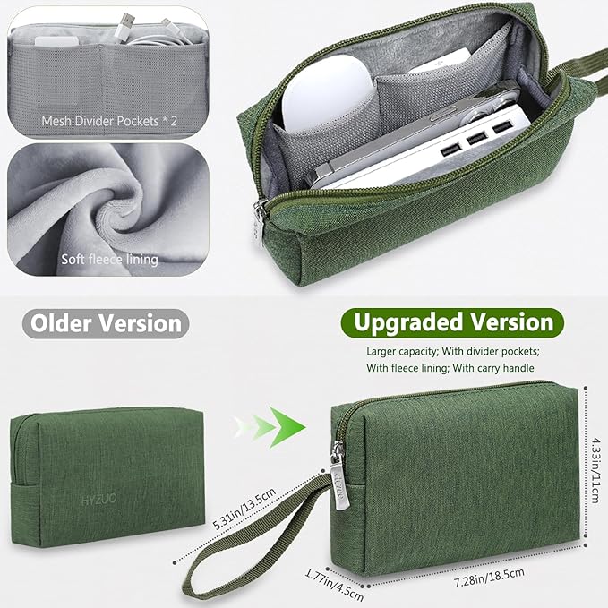 HYZUO 13.3-14 Inch Laptop Sleeve Bag Set for MacBook Pro 14 M5/M4/M3/M2/M1 Pro/Max A3426 A3427 2026-2021, MacBook Air/Pro 13.3, 13.5-13.8" Surface Book/Laptop, Notebook Case for 13.3" HP, Grass Green