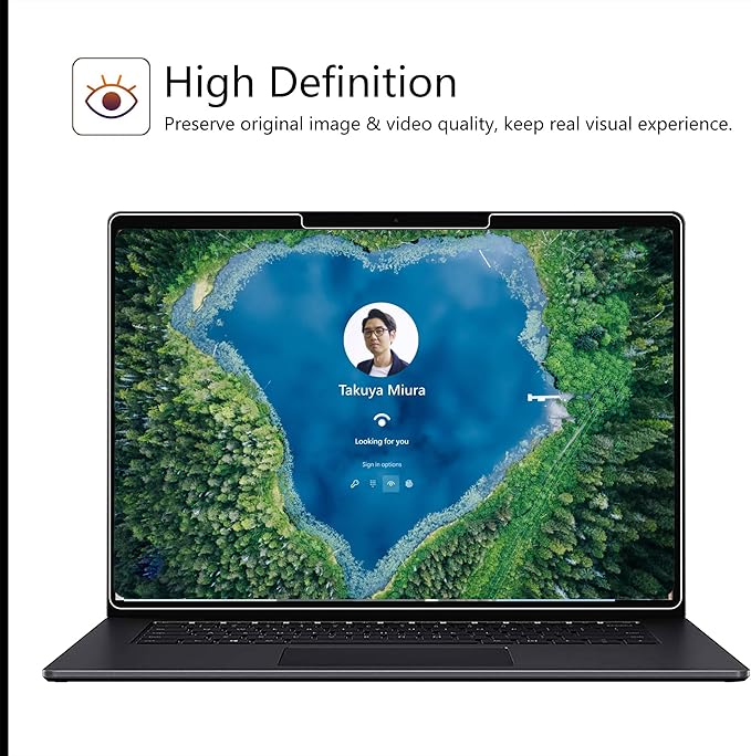 Megoo ArmorShield Glass Screen Protector for Surface Laptop 7 15 Inch (2024 AIPC), Anti-Scratch, HD Clear Glass, Surface Pen Compatible, 2 Pack