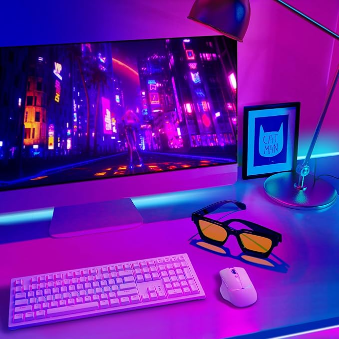 VISOONE Gamer Glasses Professional Blue Light Filter with Anti-Fatigue and Anti-Glare for Men and Women RIVER