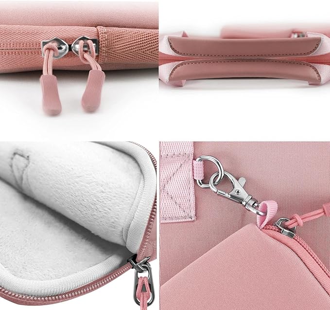 Hseok Laptop Sleeve 16 inch Case with Small Case, Compatible with MacBook Neo/Pro 16" M5/M4/M3/M2/M1, MacBook Air 15 M5, XPS 16 and Most 15.6-16 Notebooks, Neoprene Computer Handbag,P01K01
