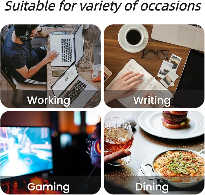 Desk Pad Mat PU Leather Non-Slip Water-Resistant Desk Matt for Desktop