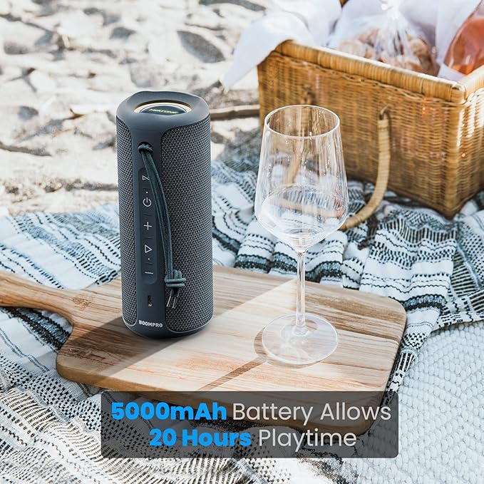 MIATONE Portable Bluetooth Speakers 36W Stereo Sound Bass Boost, 24H Playtime, Bluetooth 5.3 TWS Pairing Father Boy Friend Gifts for him Ideal Present (Blue)