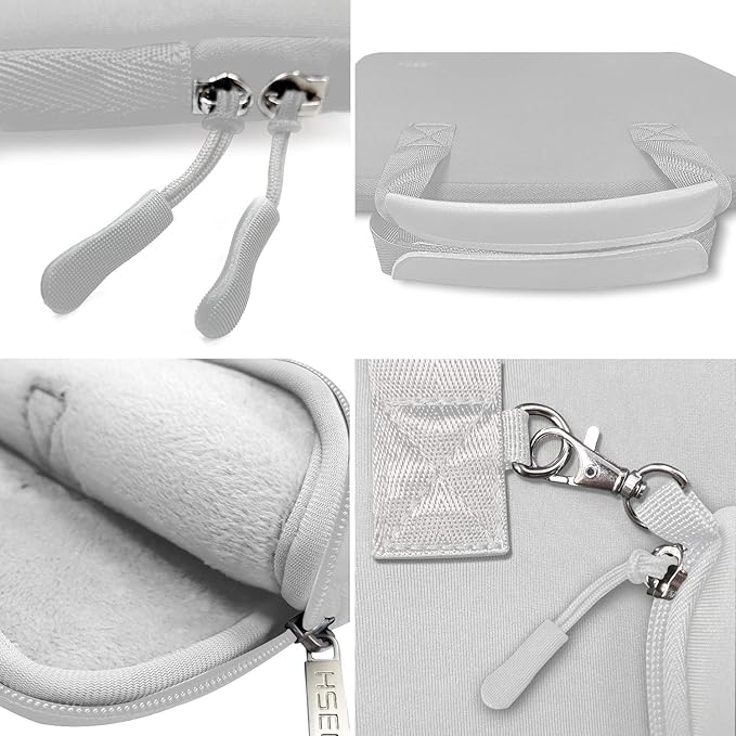 Hseok Laptop Sleeve 13.3-14 inch Case with Small Pouch, Neoprene Computer Bag Compatible with MacBook Neo/Pro 14 M5/M4/M3/M2/M1, Mac Air/Pro 13.3, XPS 14 and Most 13-14 inch Notebooks,L02G03