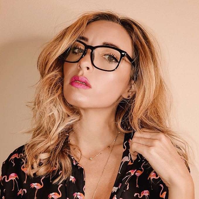 Cyxus Blue Light Glasses Men Women Reduce Eye Strain UV Blocking for Office Work Computer Screen 8082