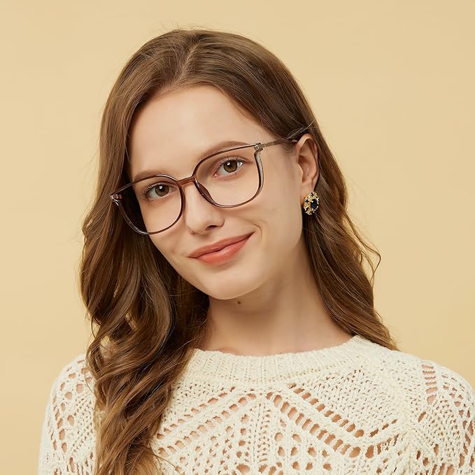 GUDVUE Blue Light Glasses For Woman, Computer Reading/Gaming/Phones Glasses, Anti Glare/UV400/Eye Strain